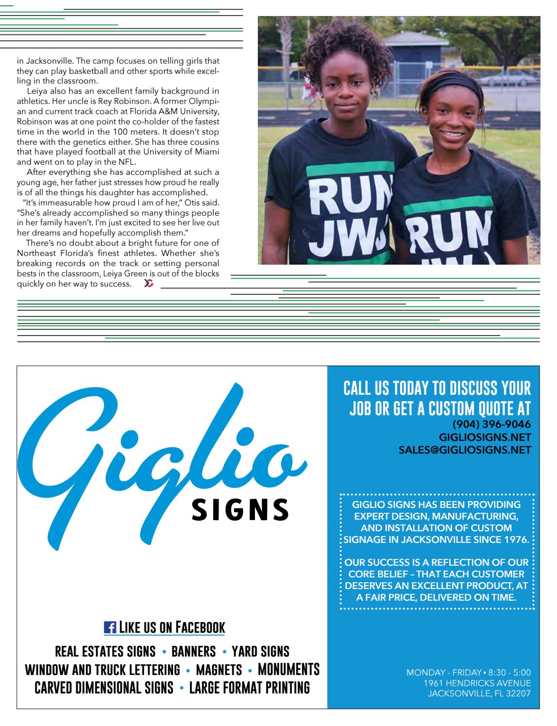 Northeast Florida October 2016 Edition By In The Game Magazine Issuu