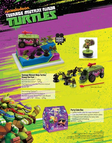 Decopac Teenage Mutant Ninja Turtles Stomp the Foot Signature Cake DecoSet Decopac Toys 6409