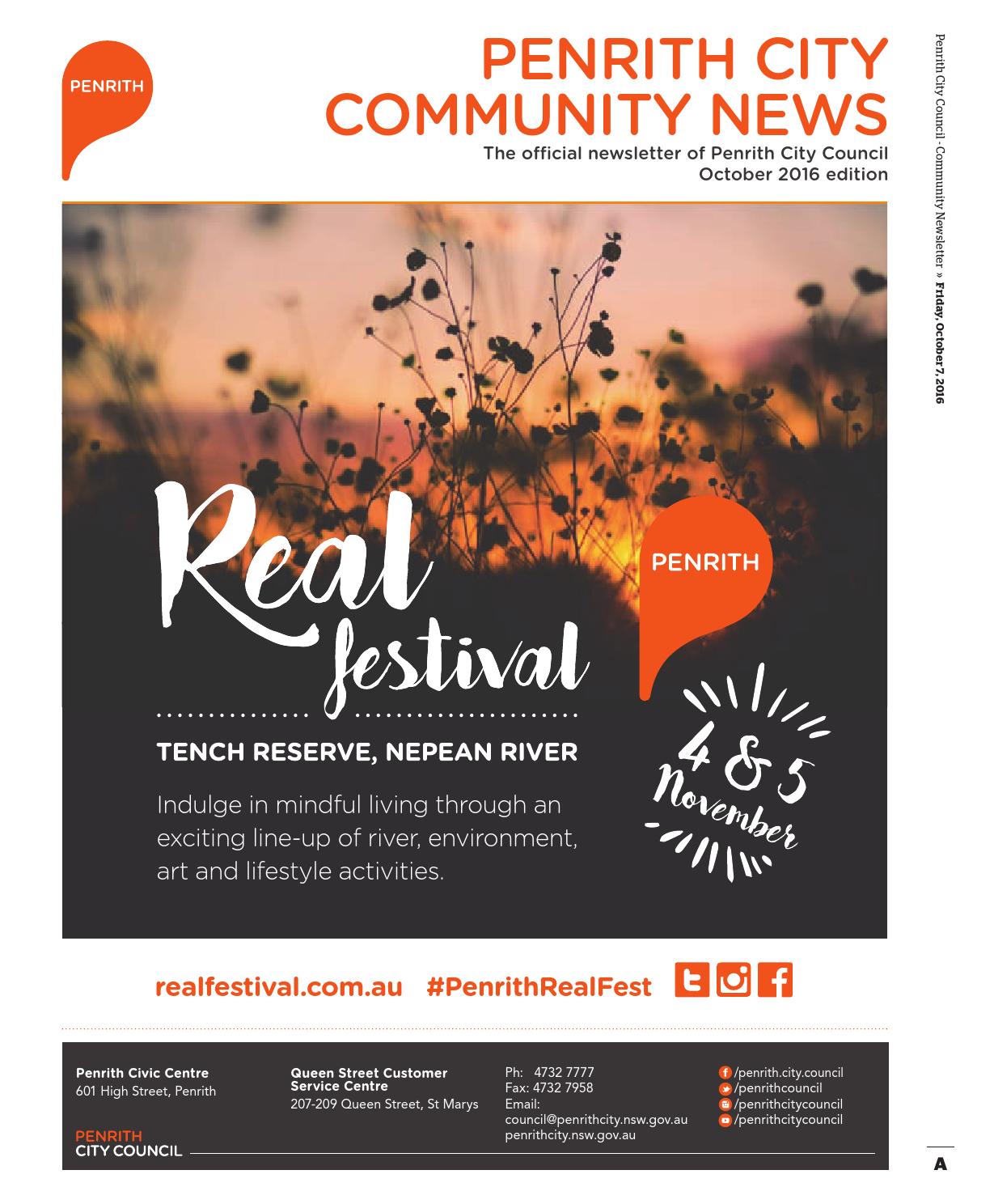 Penrith Council Community Newsletter By Western Sydney Publishing Group Issuu