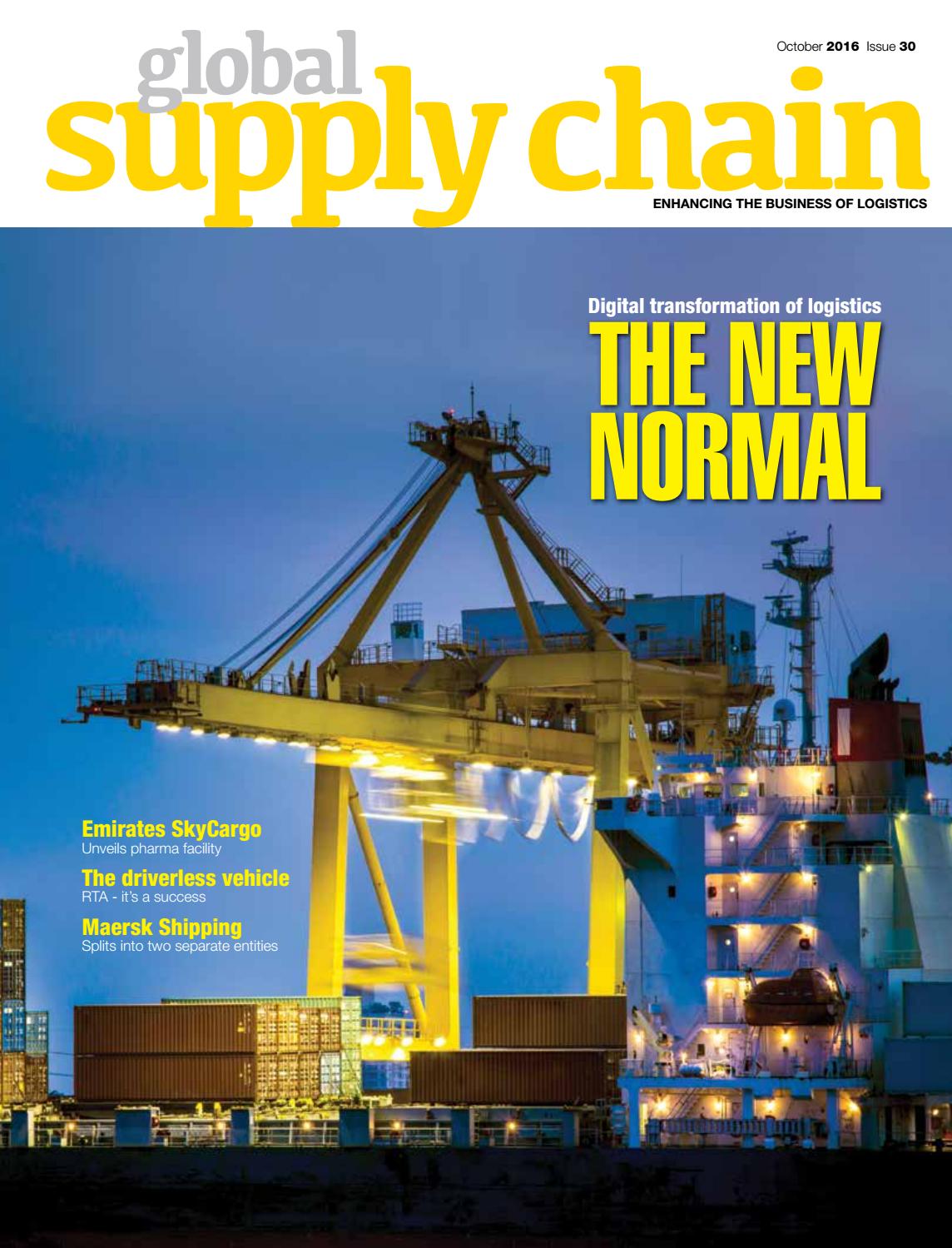 Global Supply Chain October 2016 Issue by GLOBAL SUPPLY CHAIN Issuu