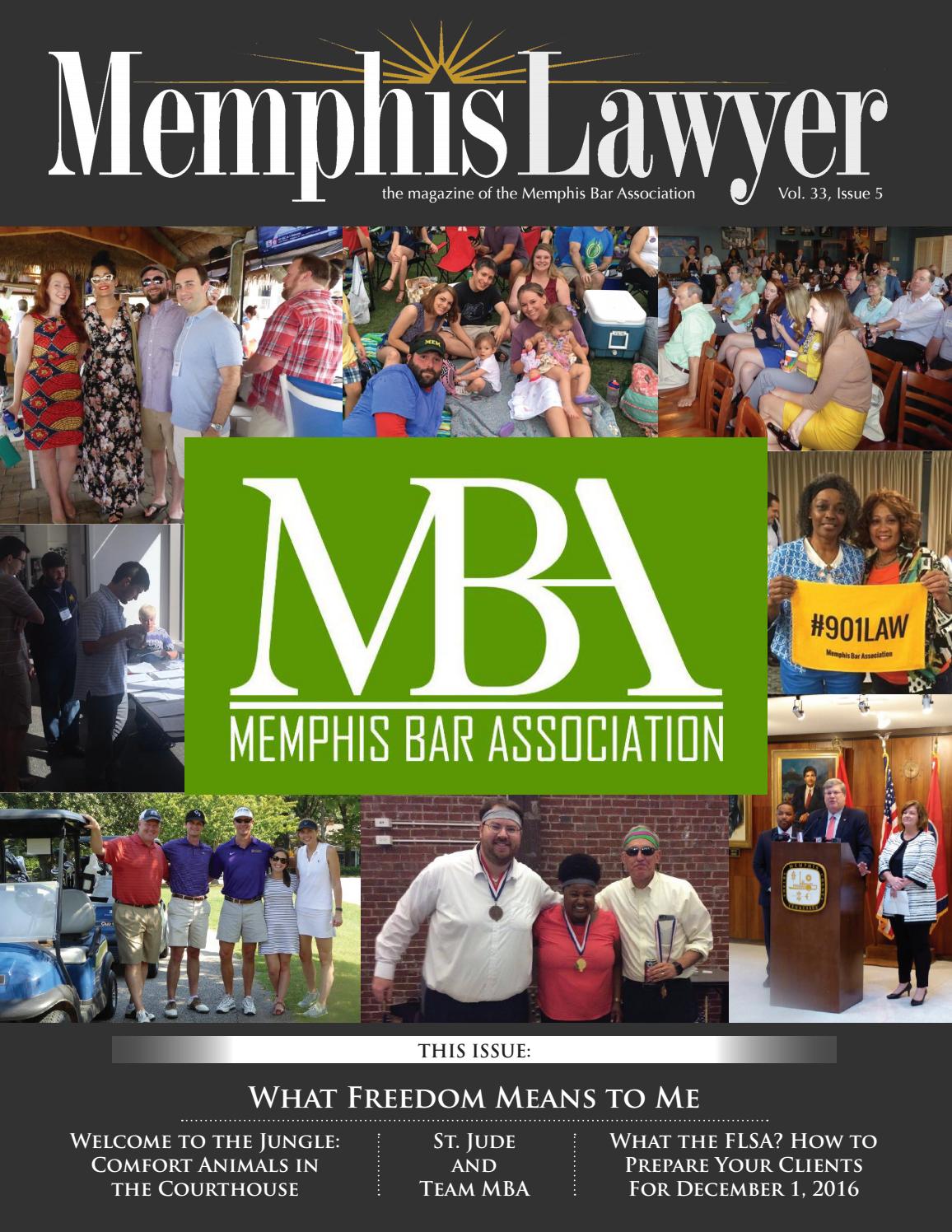 Memphis Lawyer Volume 33, Issue 5 by Memphis Bar Association Issuu