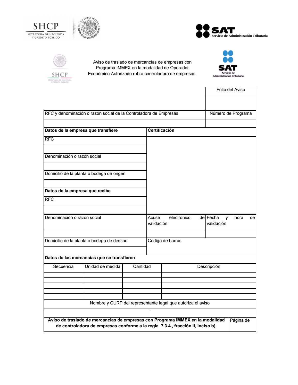 Anexo 1 de las reglas generales de comercio exterior para Anexo 1 de las reglas generales de comercio exterior para