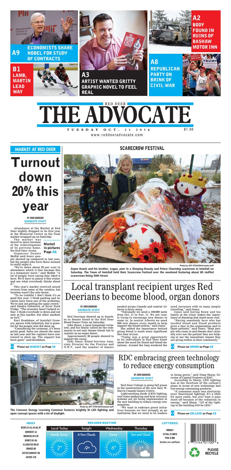 Red Deer Advocate, October 11, 2016 by Black Press Media Group - Issuu
