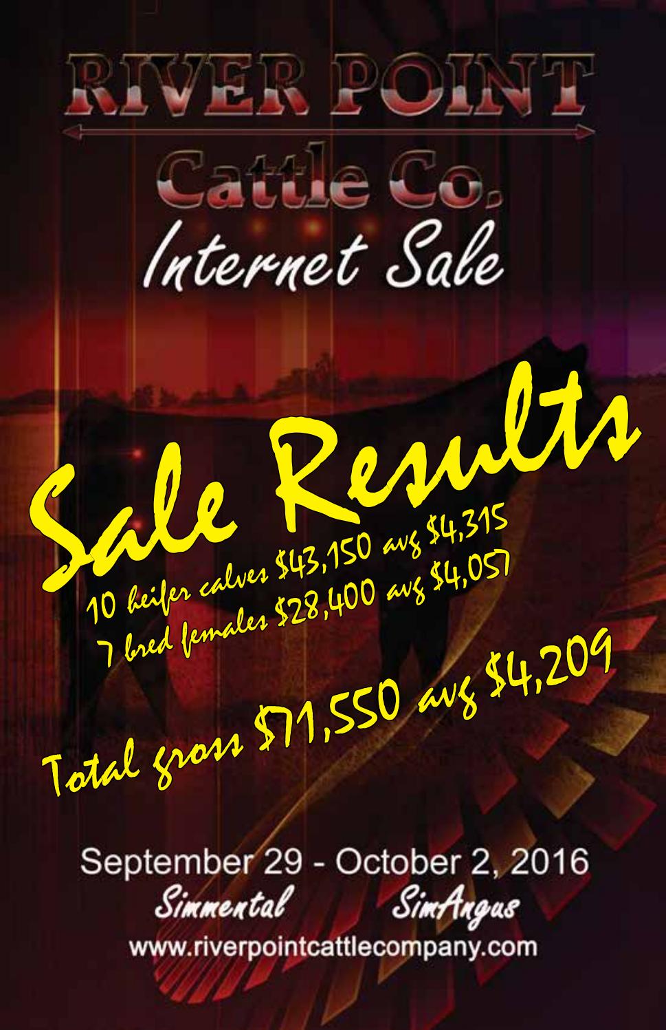 River Point 2016 sale results by Bohrson Marketing Services Ltd. Issuu