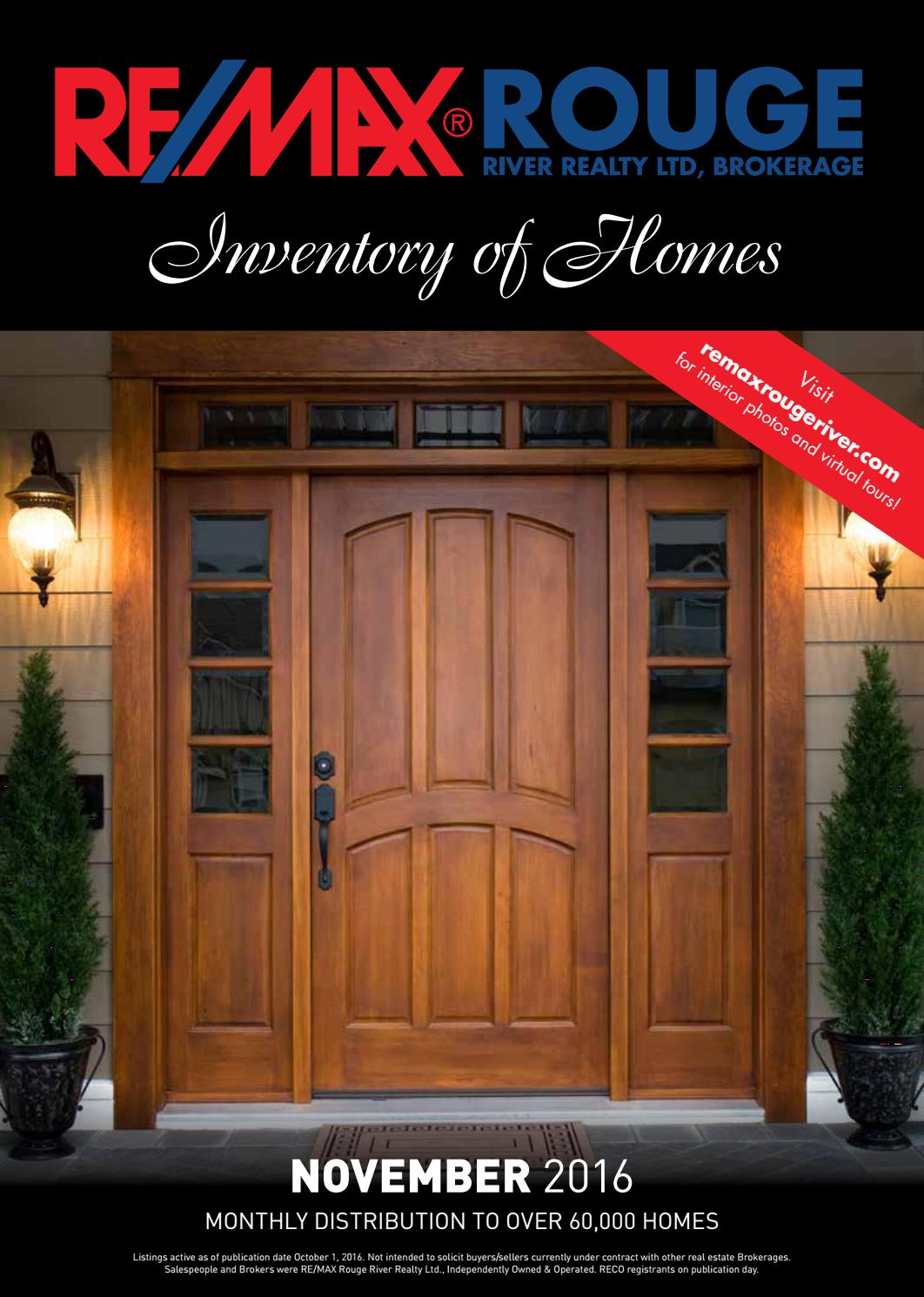 Remax Rouge River 'Inventory of Homes' Magazine - NOV16 by THN Media ...