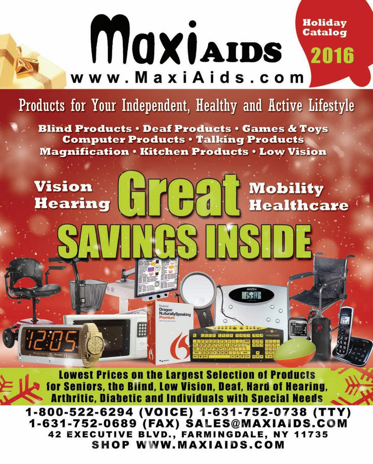 MaxiAids Holiday Catalog 2016 by Issuu