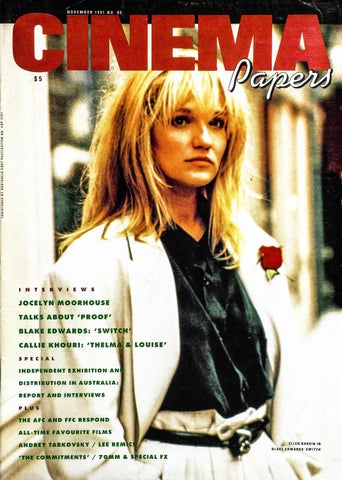 Cinema Papers No.85 November 1991 by UOW Library - issuu