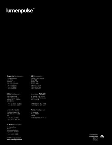 Lumenpulse Dim to warm 2016 第 11 页