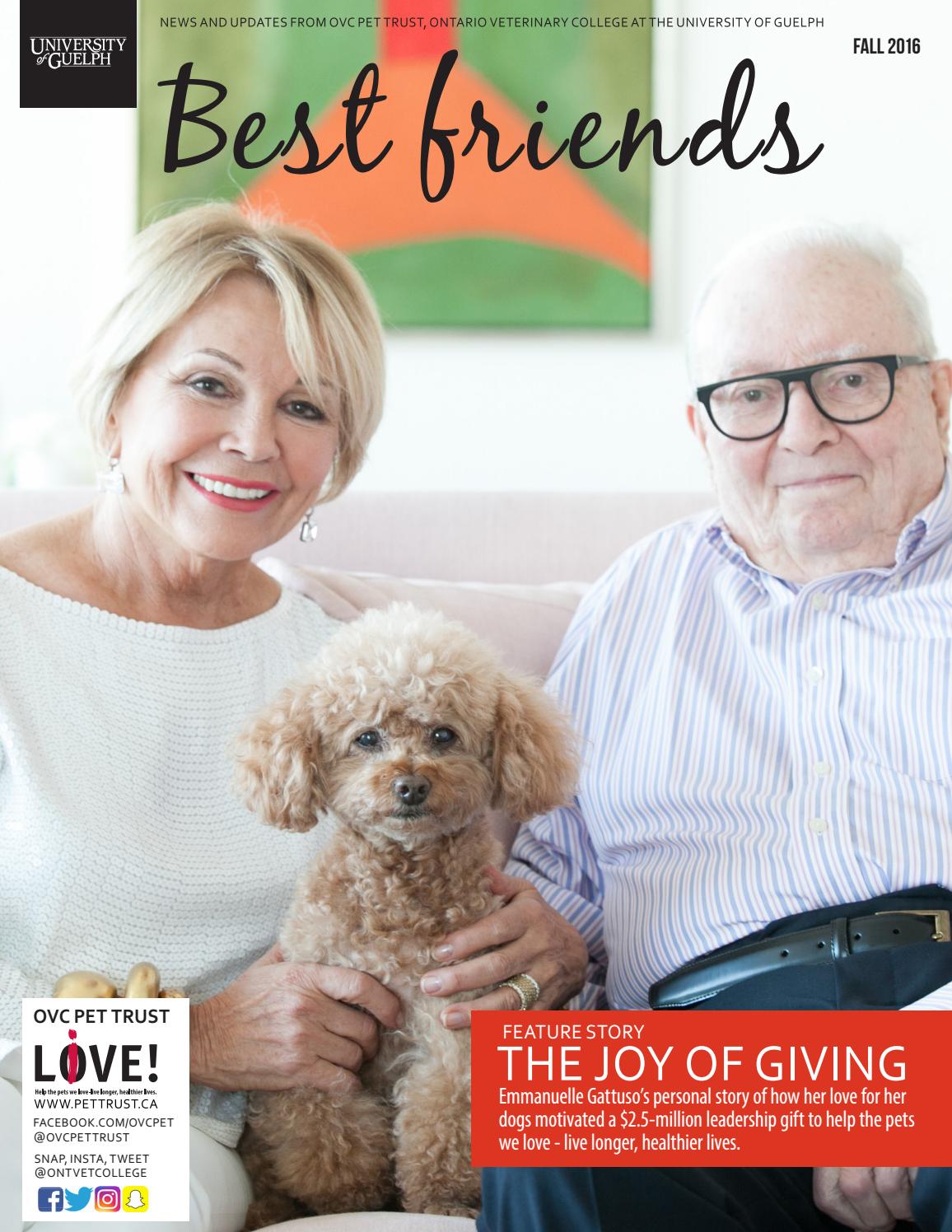 Best Friends, Pet Magazine, Ontario Veterinary College, Fall 2016 by