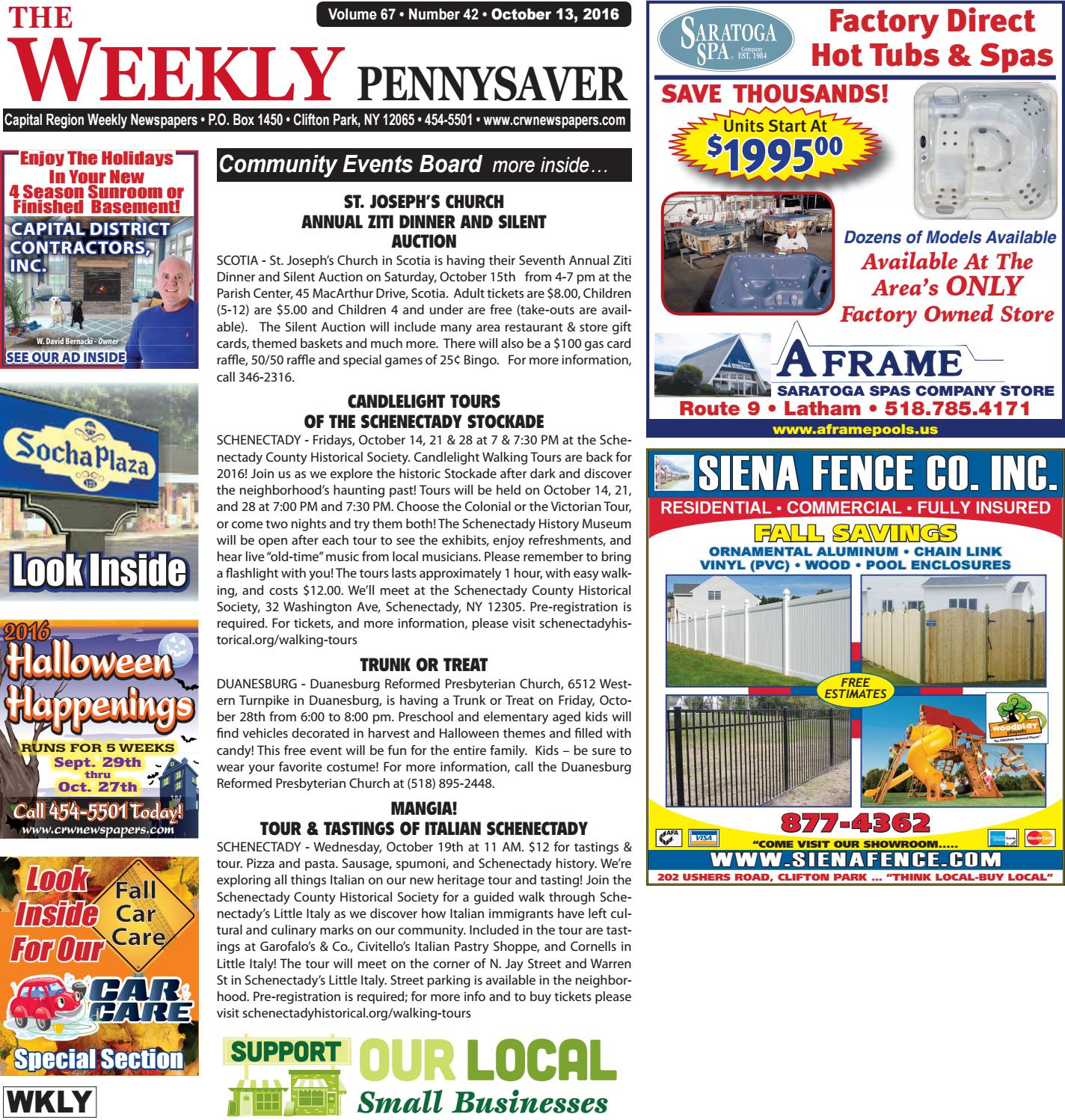 The Weekly Pennysaver 101316 by Capital Region Weekly Newspapers Issuu