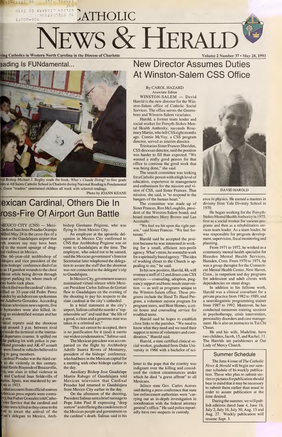 May 28, 1993 by Catholic News Herald - Issuu