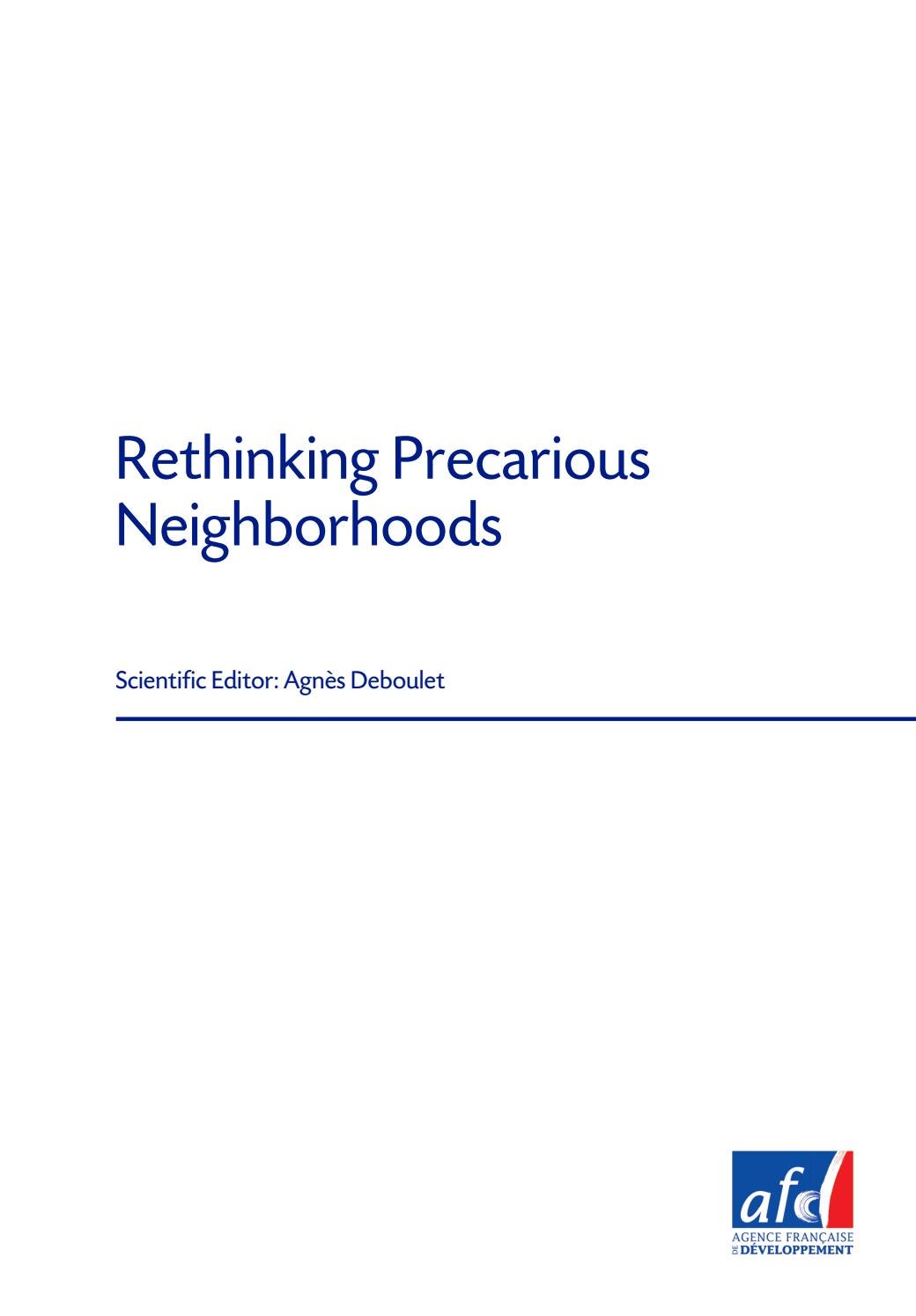 Etudes De Lafd N 13 Rethinking Precarious Neighborhoods - 