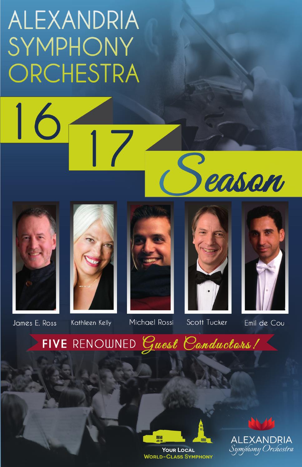 20162017 Program Book by Alexandria Symphony Orchestra Issuu