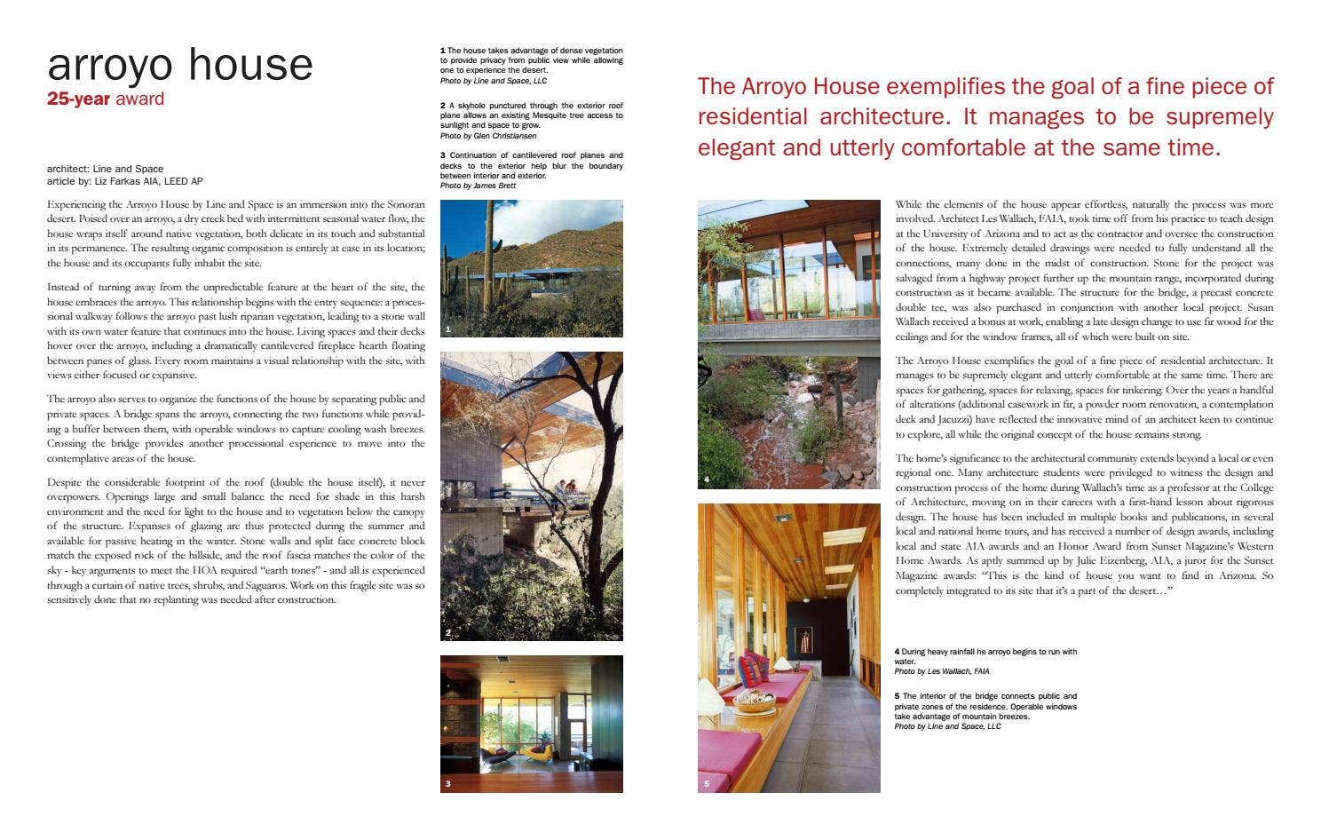 25-Year Award - Arroyo House by Architects Publishing Network - Issuu