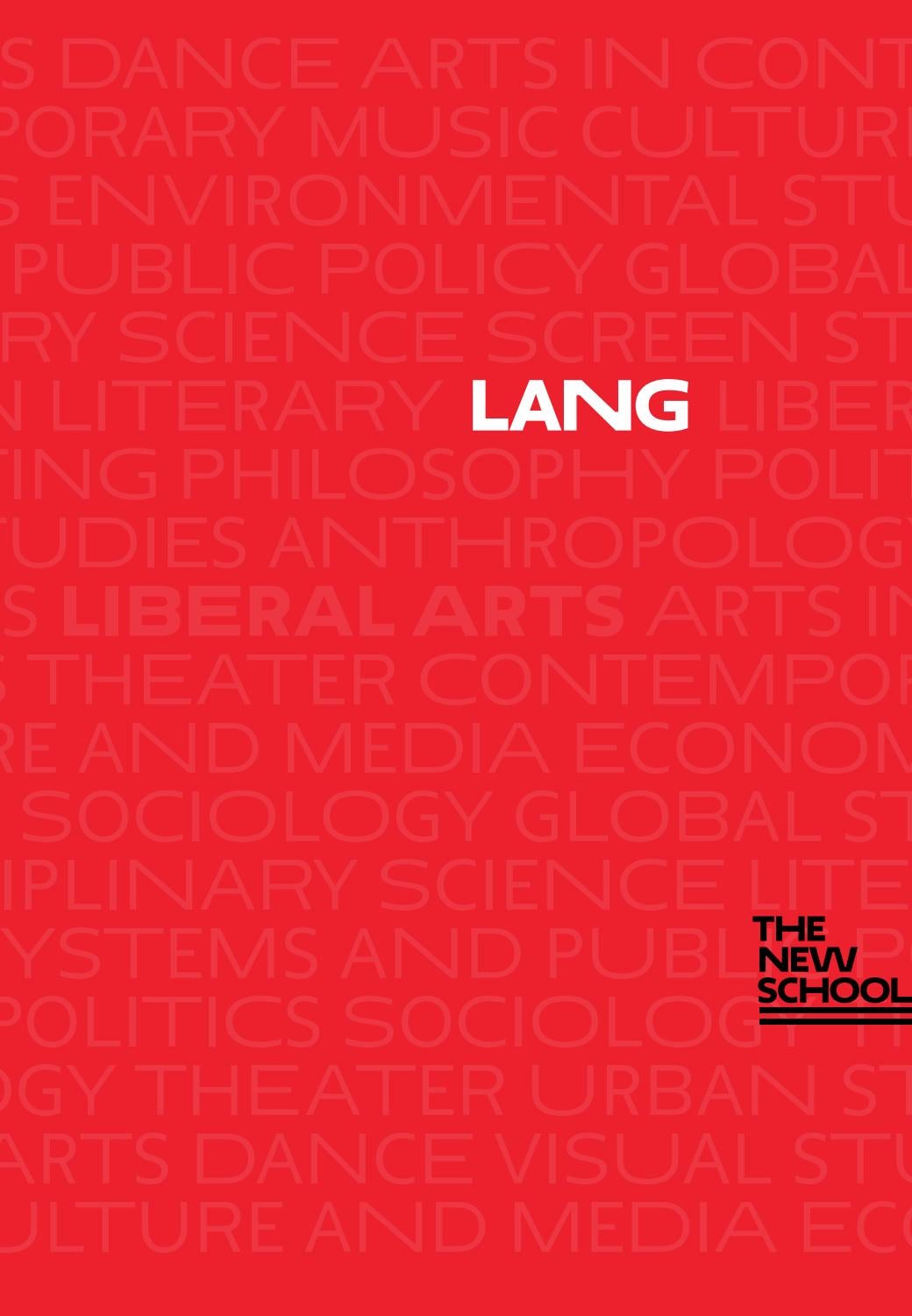 2016 Eugene Lang College Viewbook by The New School Issuu
