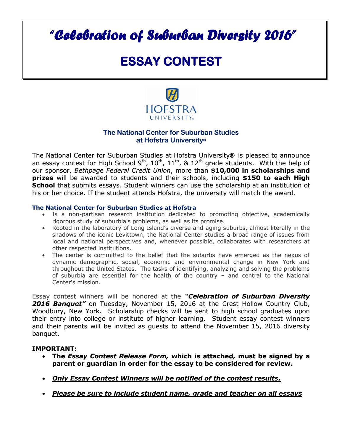 diversity essay scholarship competition