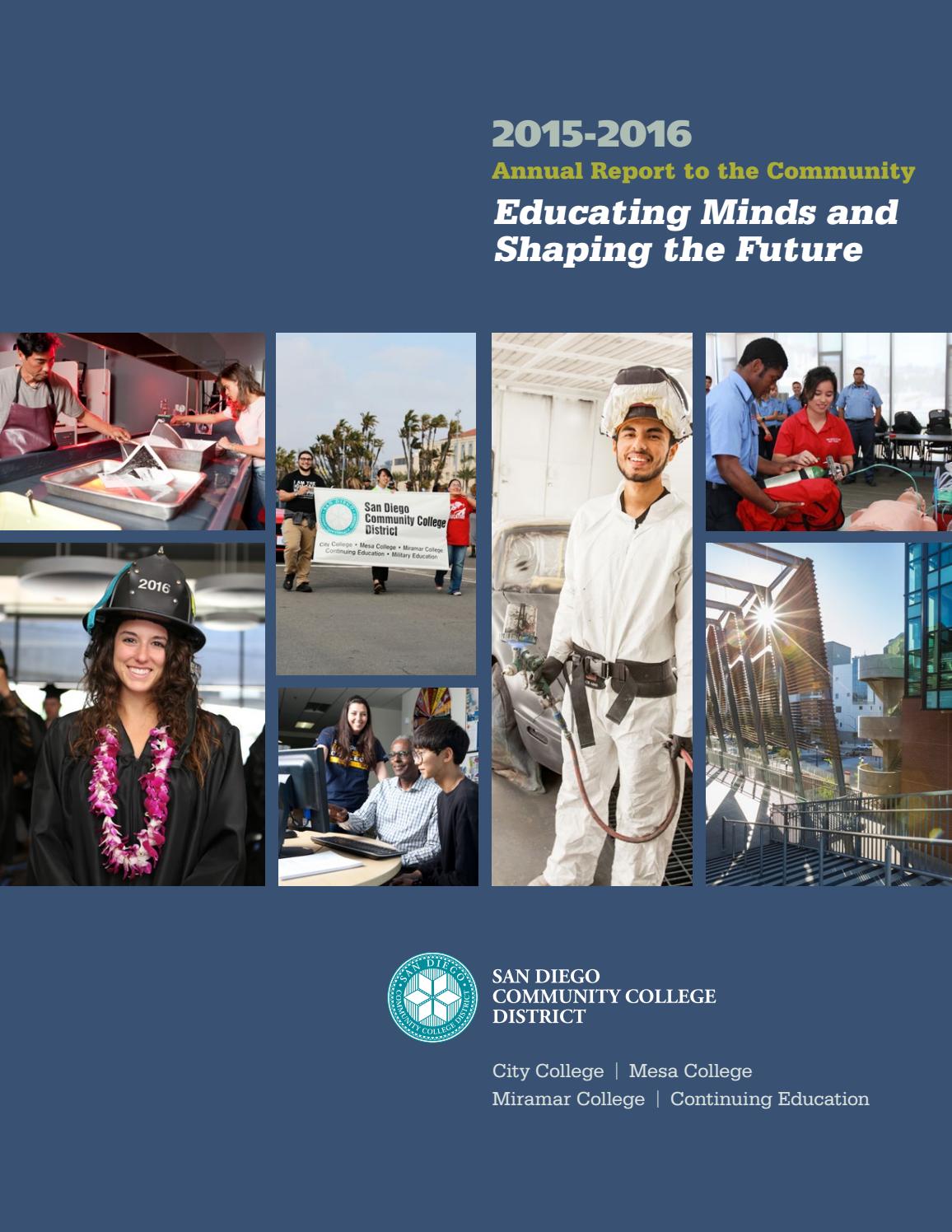 SDCCD Annual Report 2015 2016 by San Diego Community College District