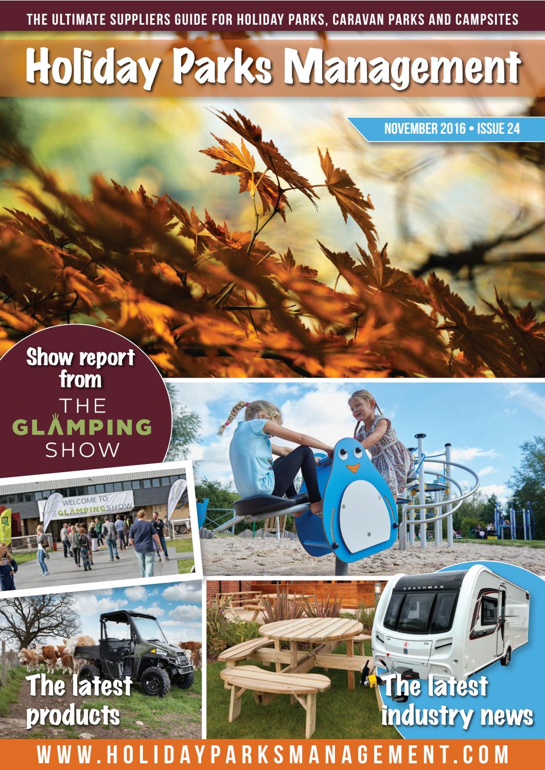 Holiday Parks Management Magazine November Issue by Glamping Business