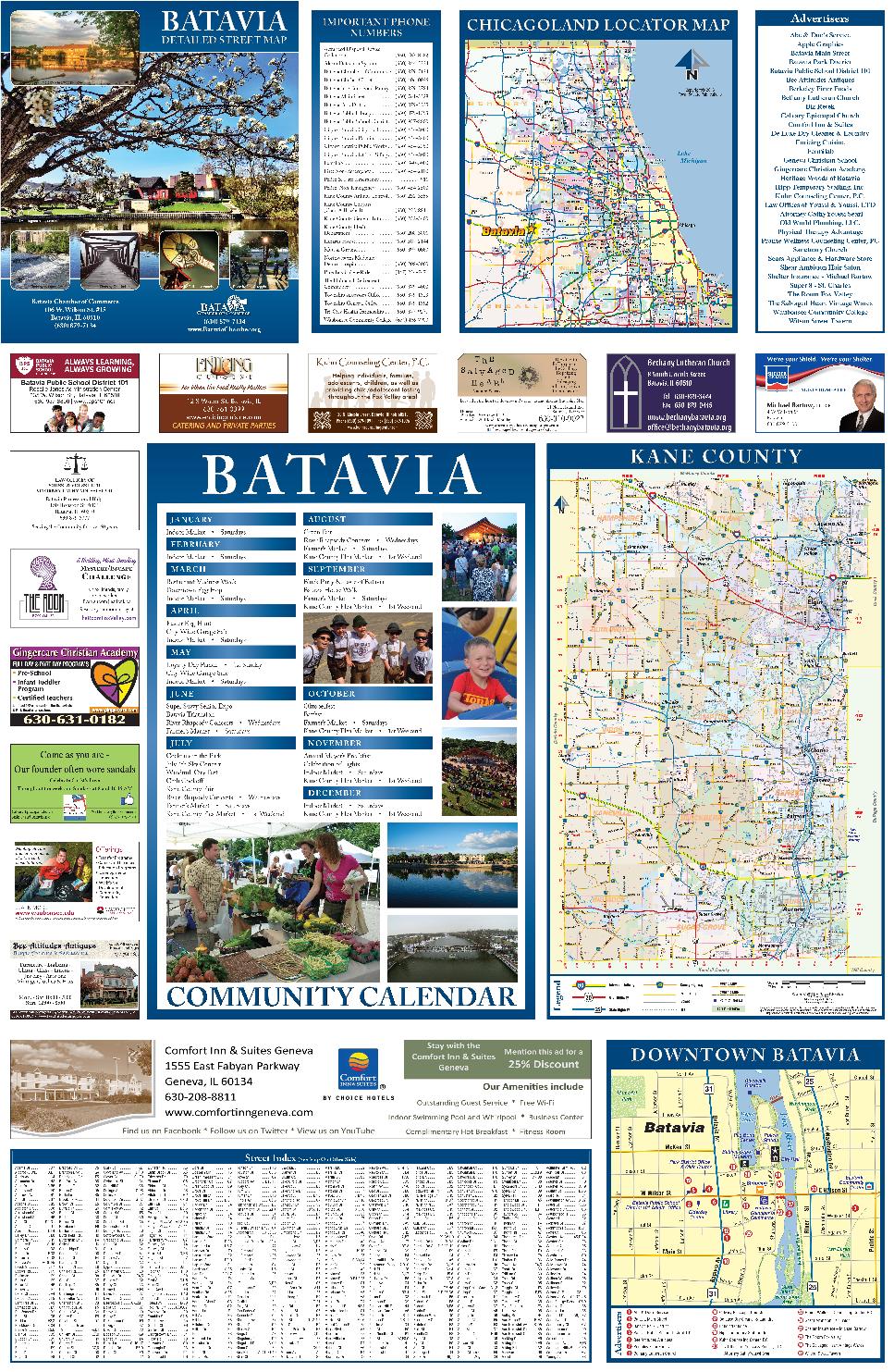 Batavia Il Zip Code Map United States Map