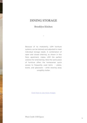 CAMRON 家具目录 · USM Modular 家具 : Creative Solutions for 家居 Entertaining 第 11 页