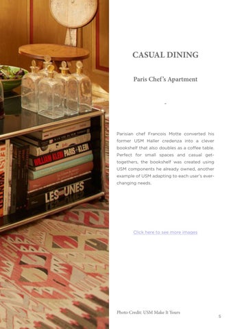 CAMRON 家具目录 · USM Modular 家具 : Creative Solutions for 家居 Entertaining 第 5 页