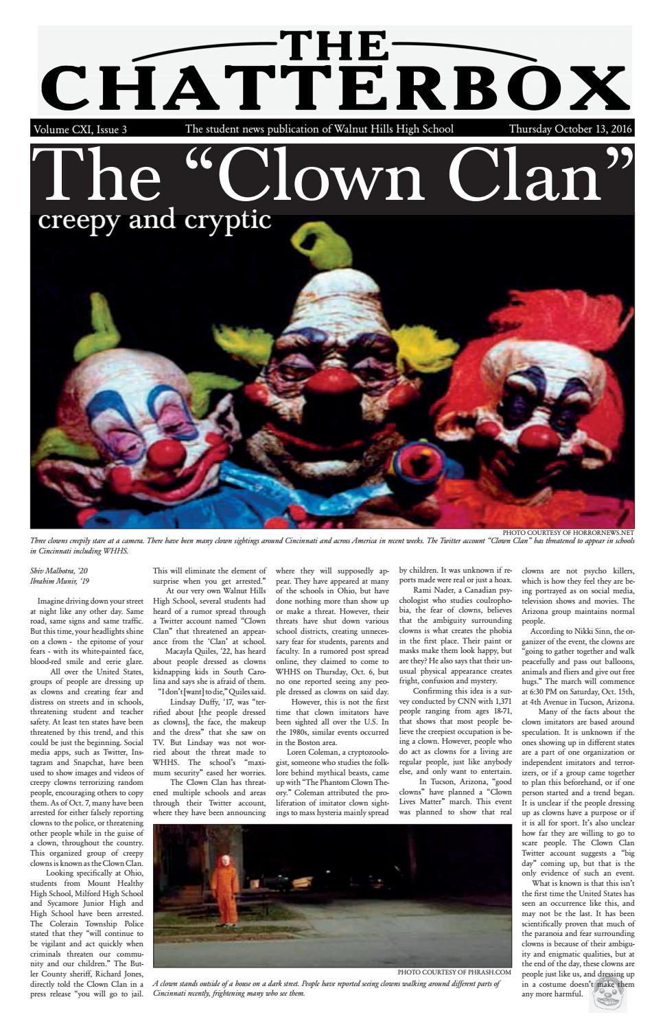 The Chatterbox Oct. 13, 2016 CXI.03 by WHHS Chatterbox Issuu