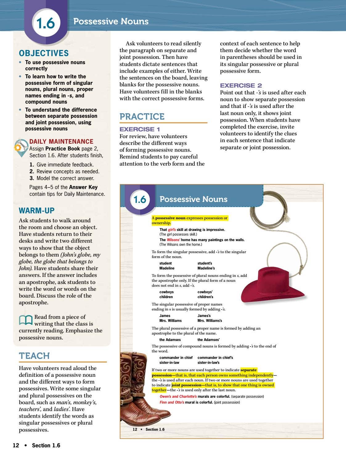 Possessive Nouns Activities, image size:1123x1492