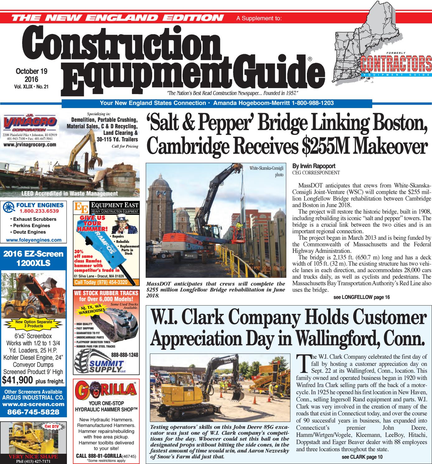 New England 21 2016 by Construction Equipment Guide Issuu