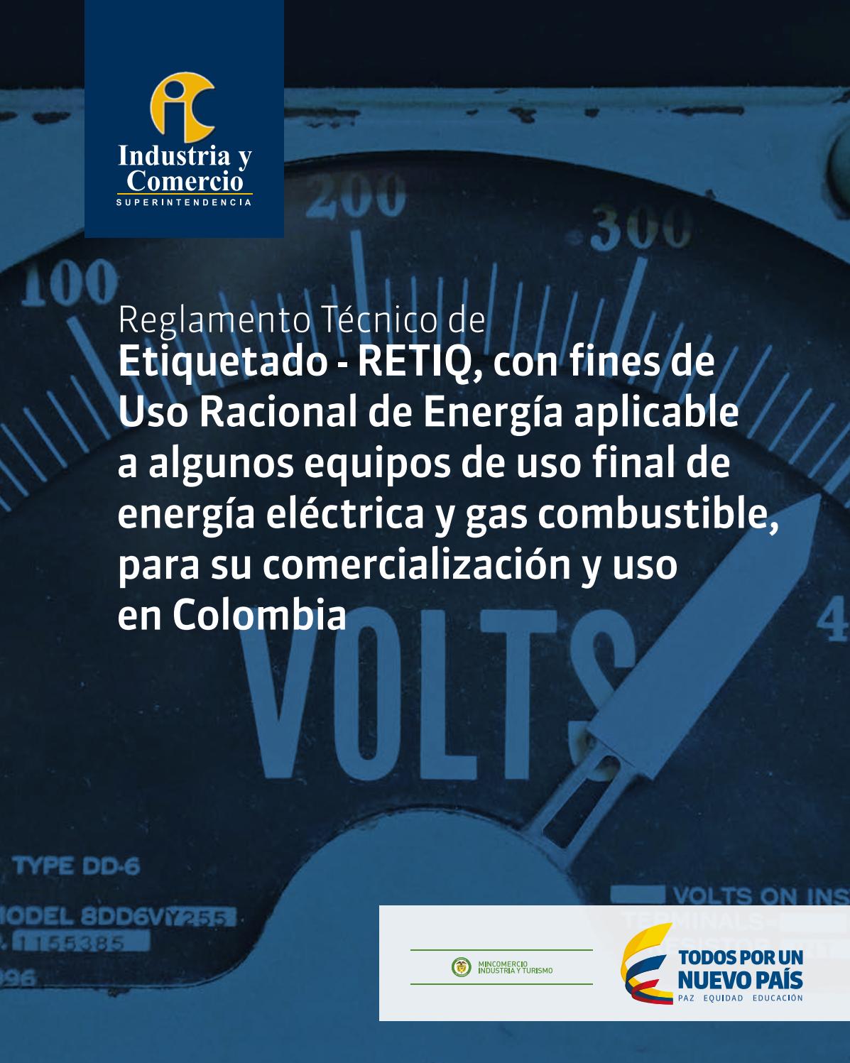 Retiq Label Reglamento tecnico etiquetado retiq fines uso racional energia ...