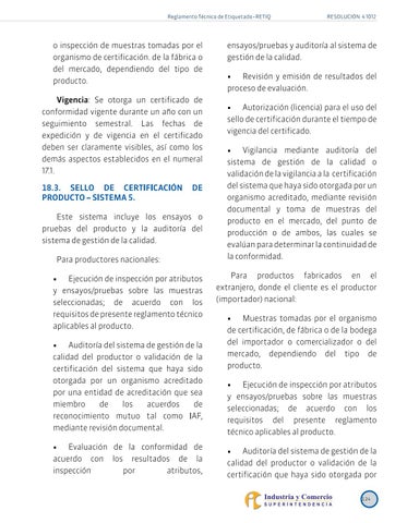 Reglamento tecnico etiquetado retiq fines uso racional energia ...