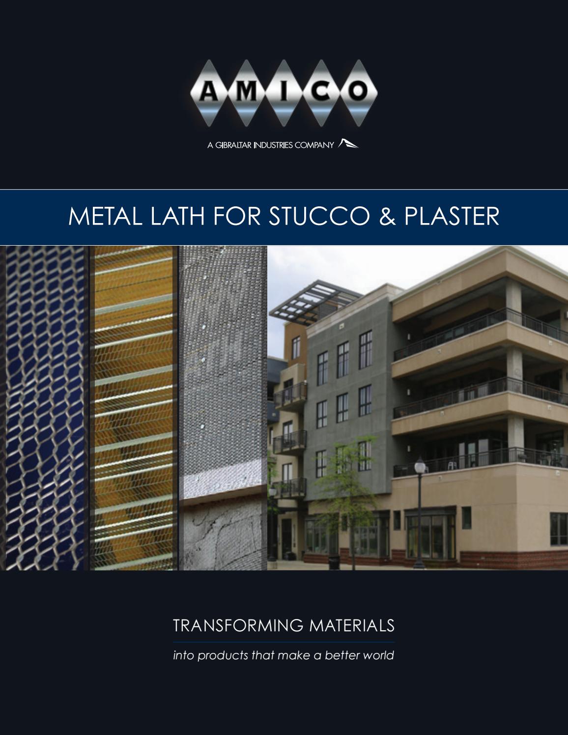 2016 Metal Lath for Stucco Catalog by AMICO Issuu