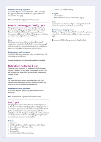 Leiden University master's brochure by Universiteit Leiden - Issuu