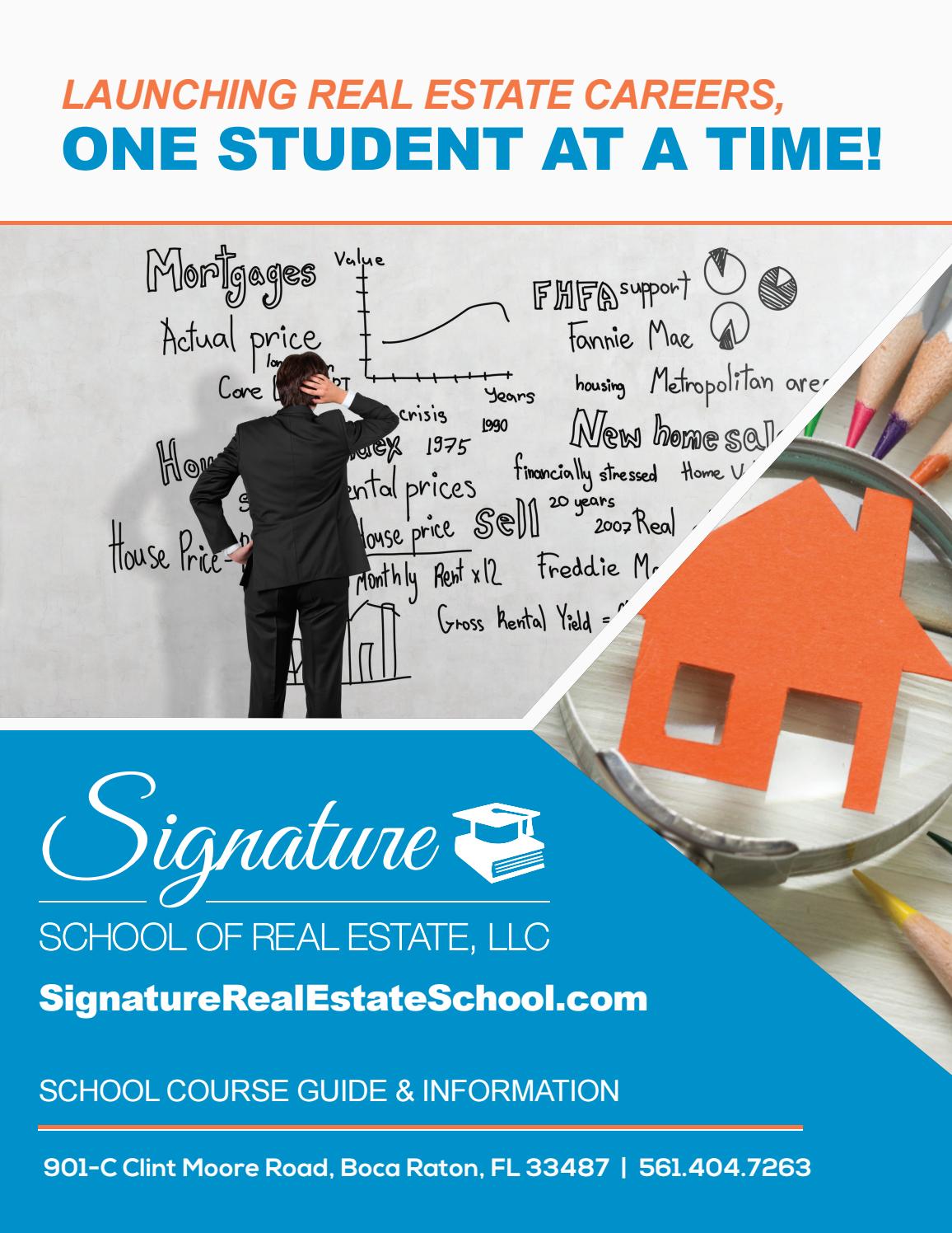 Signature School Of Real Estate - School Course Guide & Information by Signature School Of Real Estate - School Course Guide & Information by