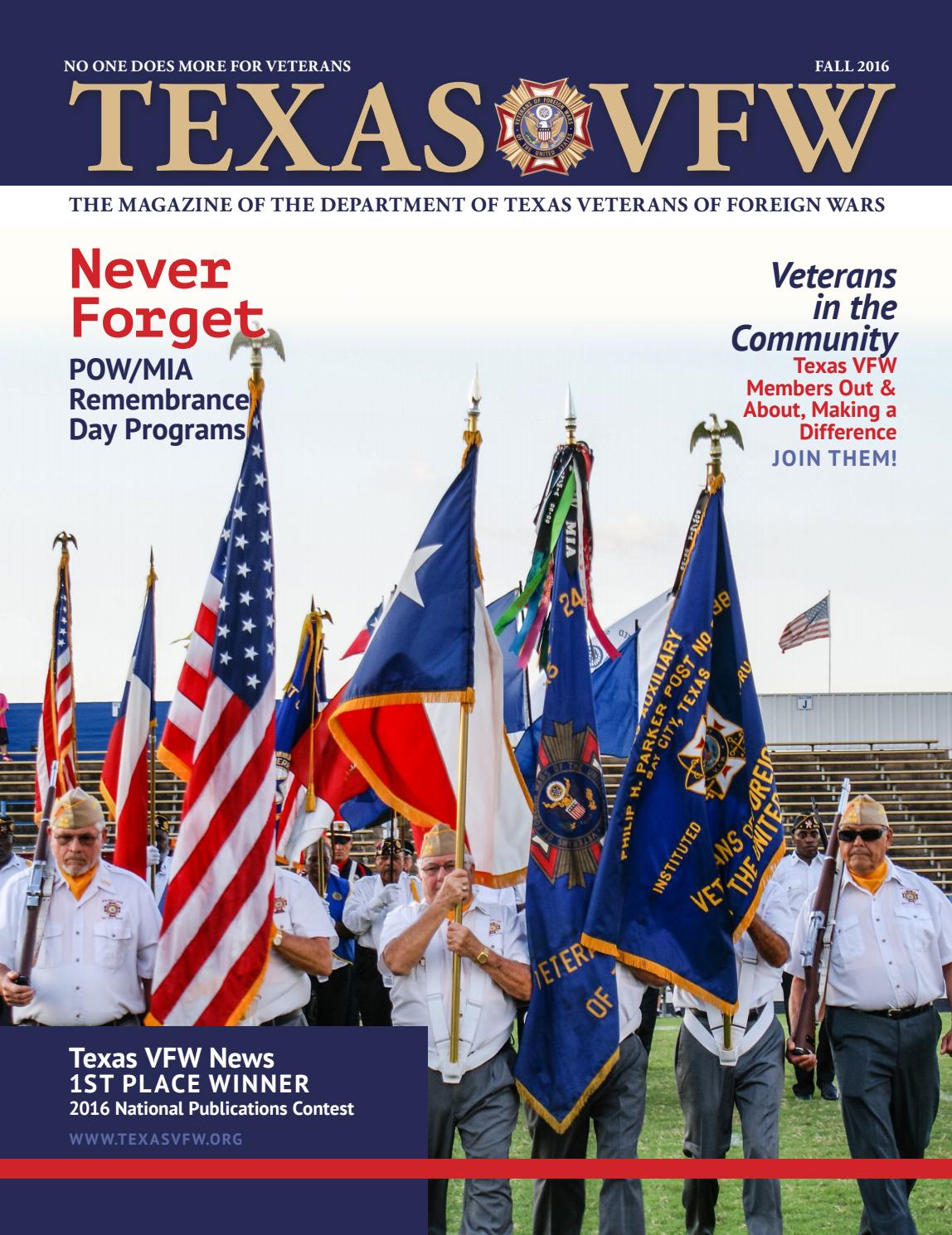 Texas VFW News 2016 Fall by Texas VFW Issuu