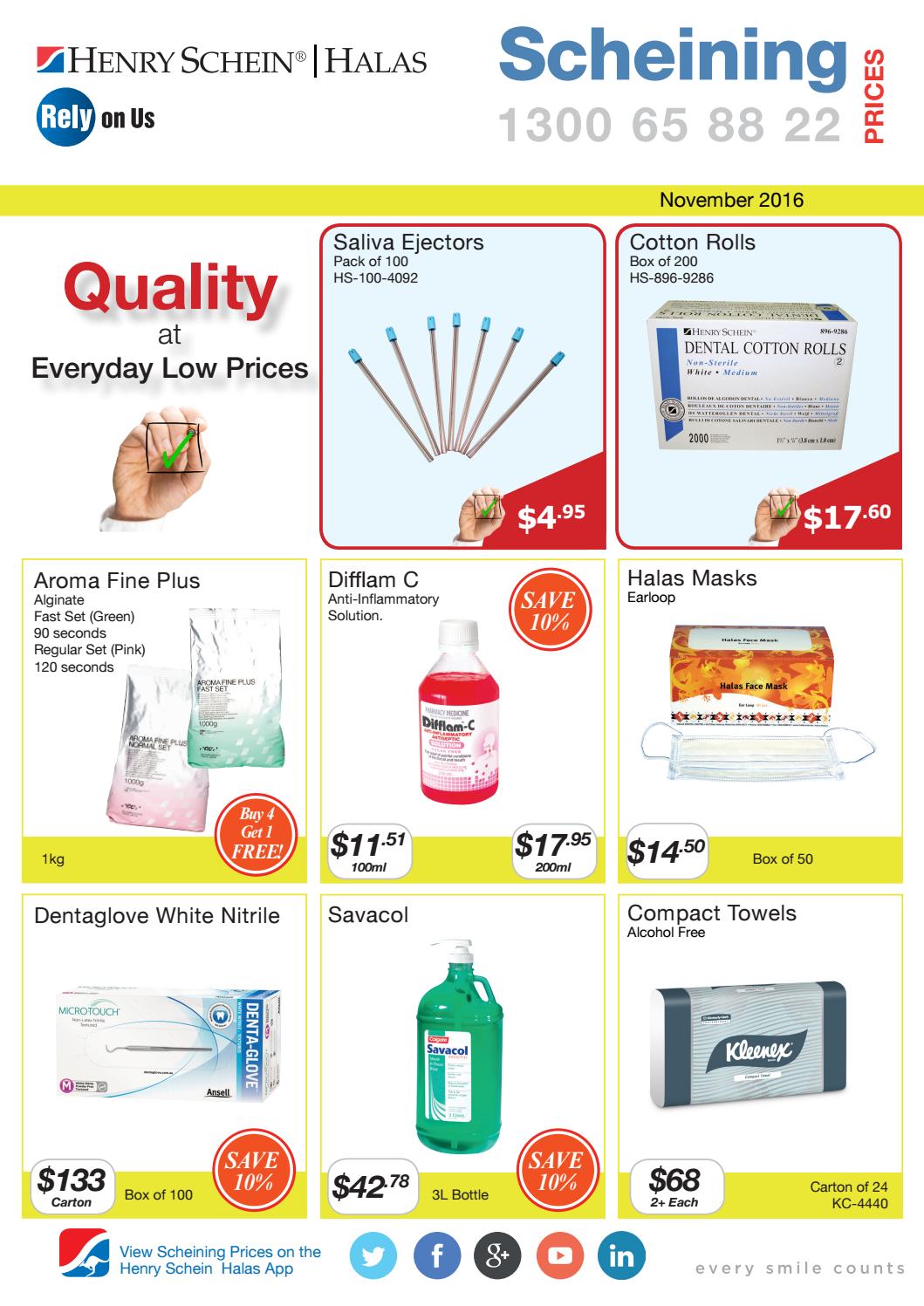 Scheining Prices by Henry Schein Australia Issuu