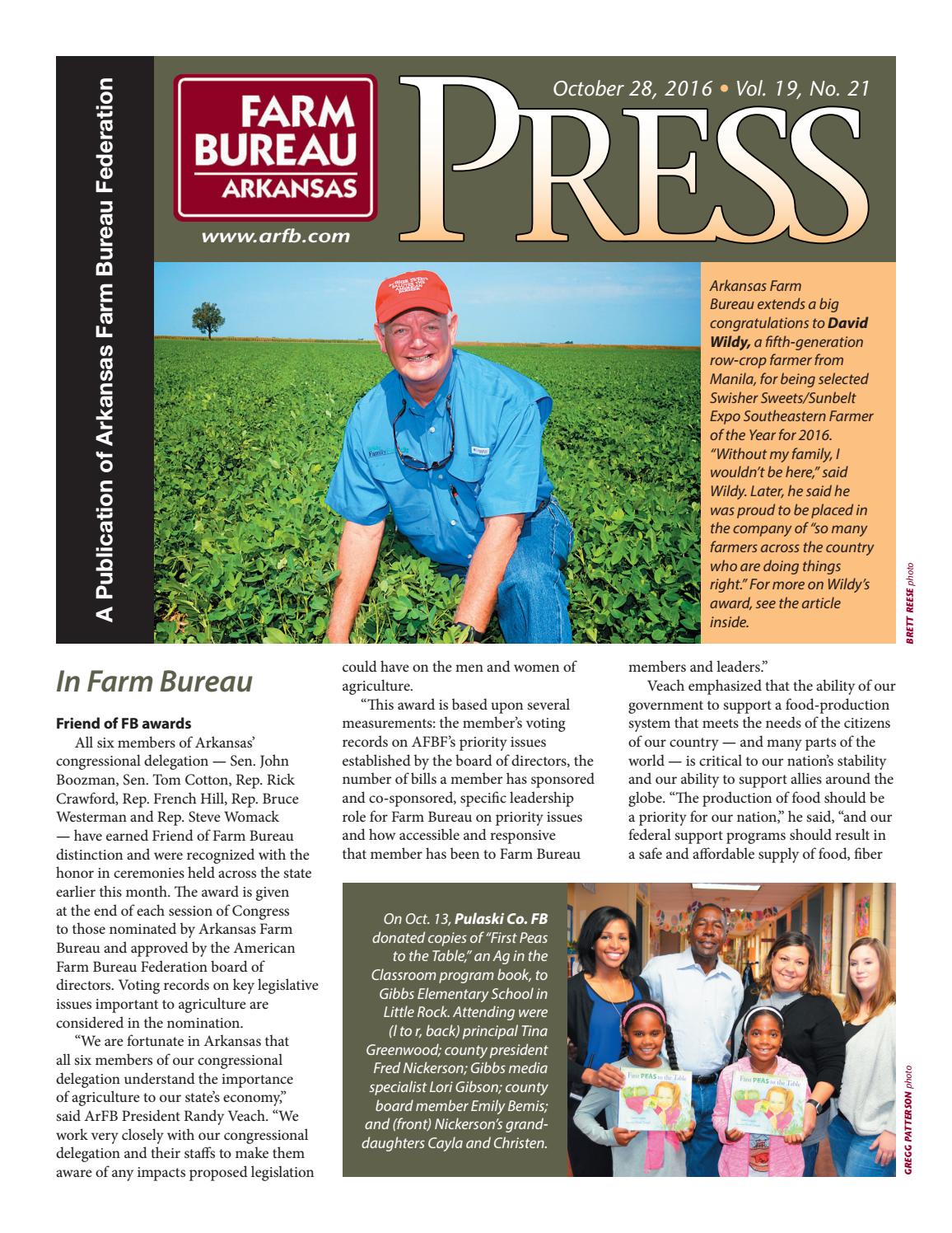 Farm Bureau Press October 28, 2016 by Arkansas Farm Bureau Issuu