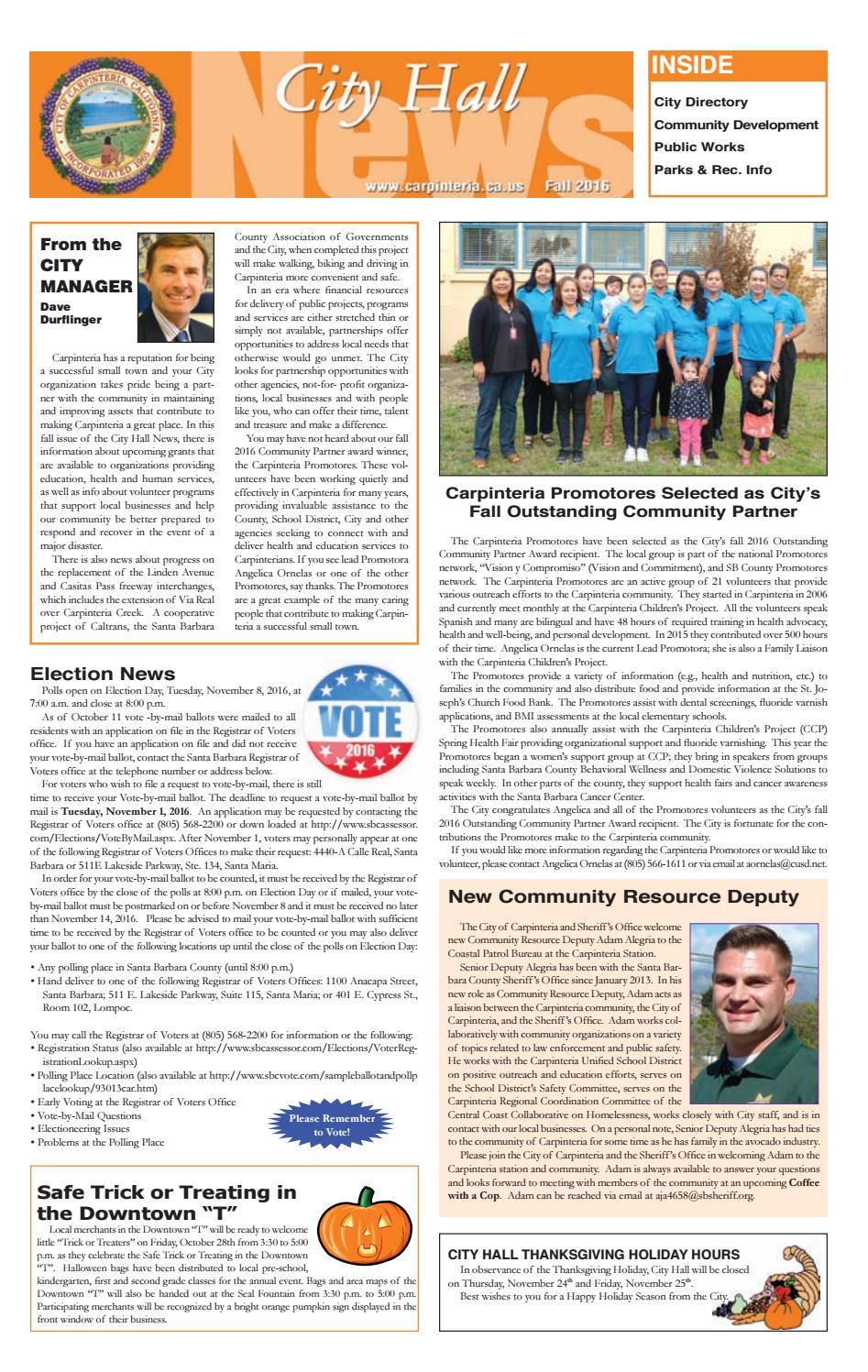 Carpinteria City Hall News by Coastal View News Issuu