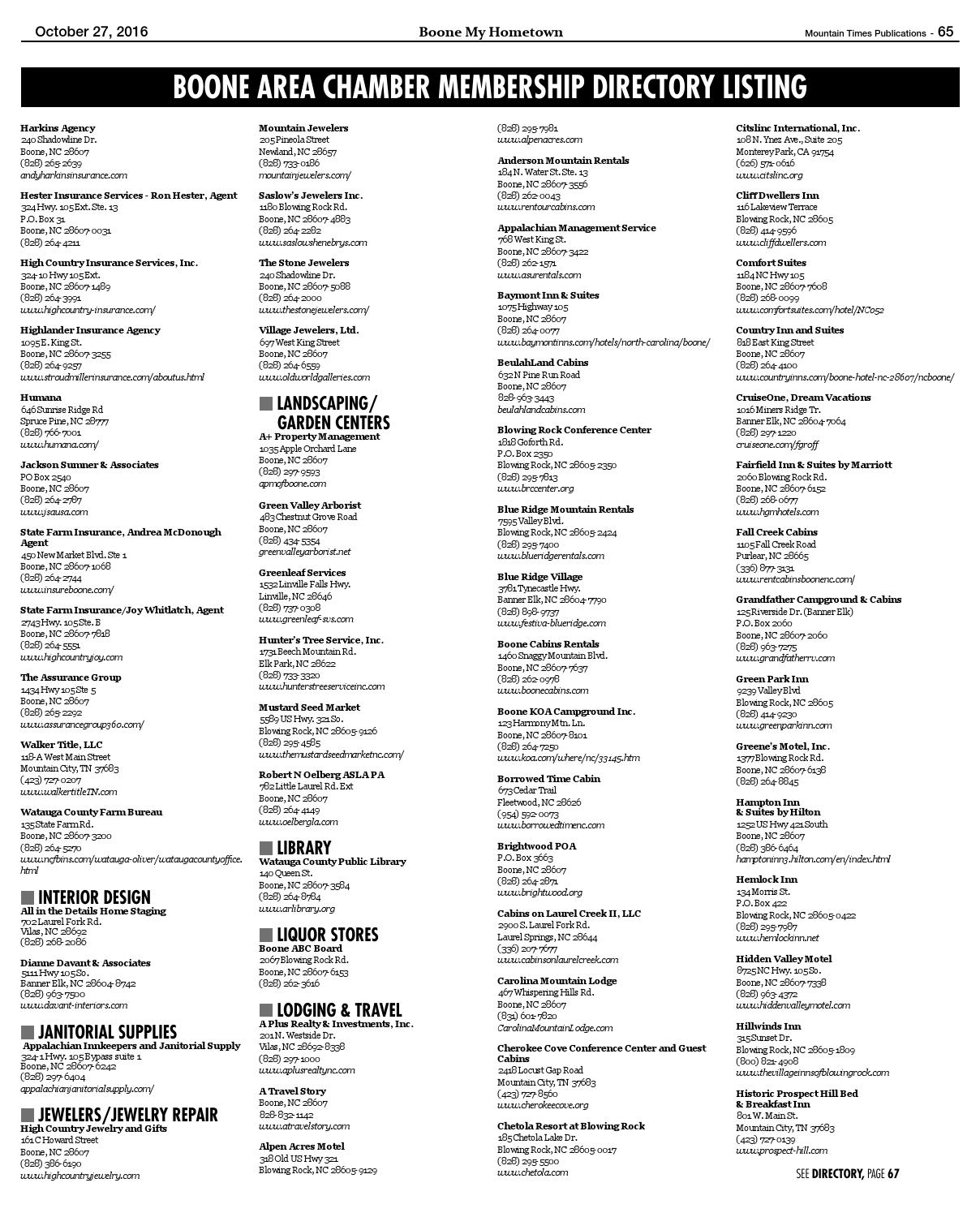Boone My Hometown 2016 17 By Mountain Times Publications Issuu