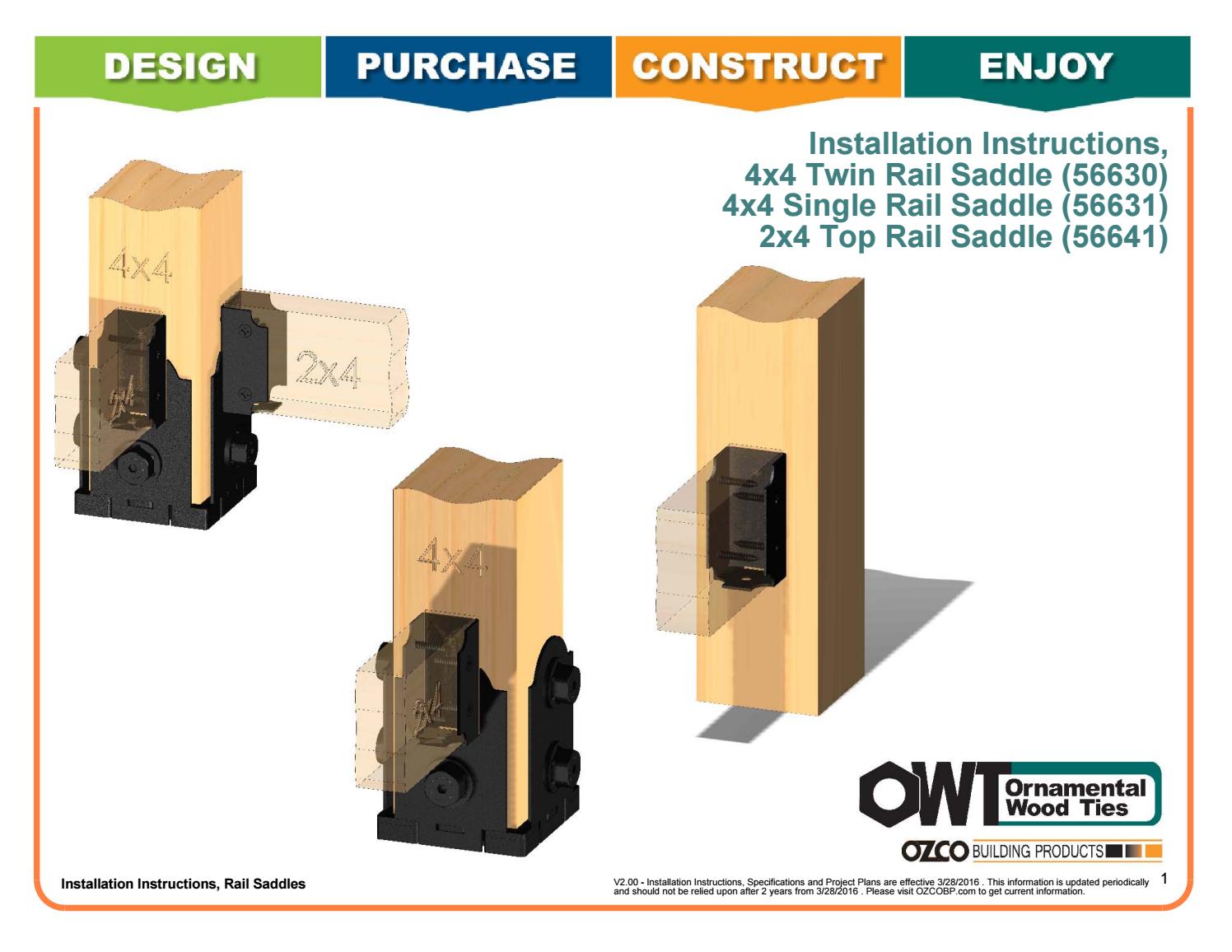 Installation Instructions Rail Saddles Laredo Sunset (5663031, 41