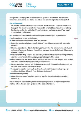 Philip Harris Stem Challenge Student Handbook 第 7 页