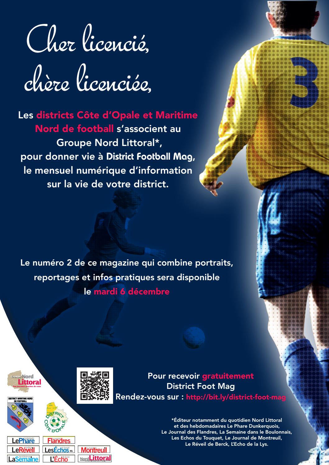 District Foot Mag n°1 édition Côte d'Opale by Groupe Nord Littoral Issuu
