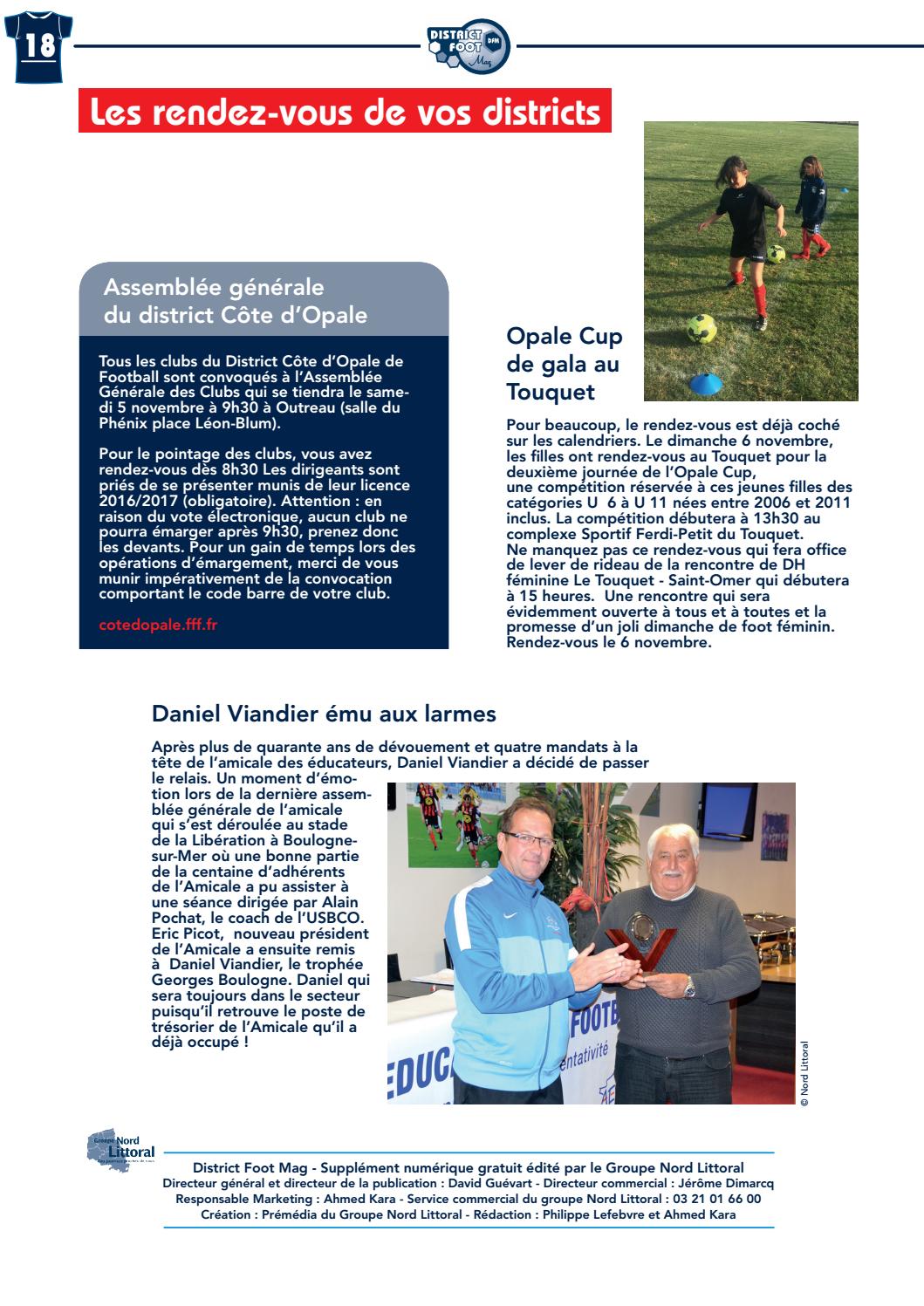 District Foot Mag n°1 édition Côte d'Opale by Groupe Nord Littoral Issuu