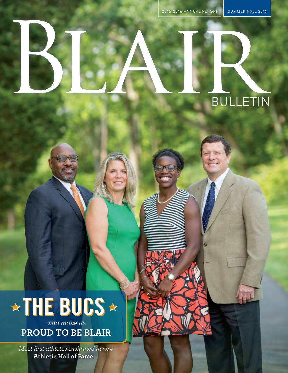 Summer/Fall 2016 Bulletin by Blair Academy - Issuu