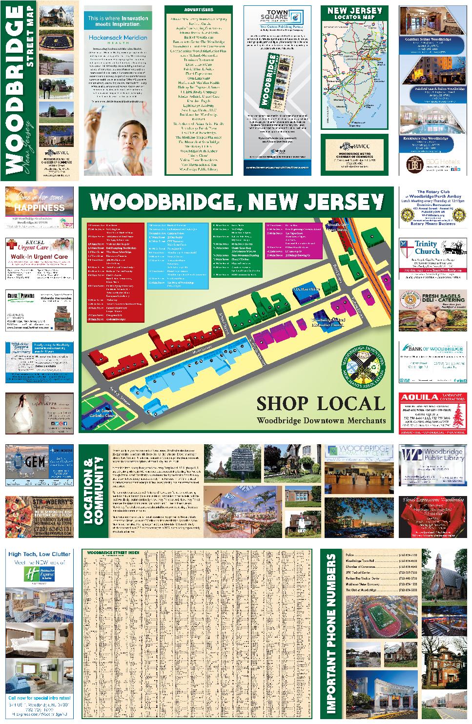 Woodbridge NJ Chamber Map by Town Square Publications, LLC Issuu