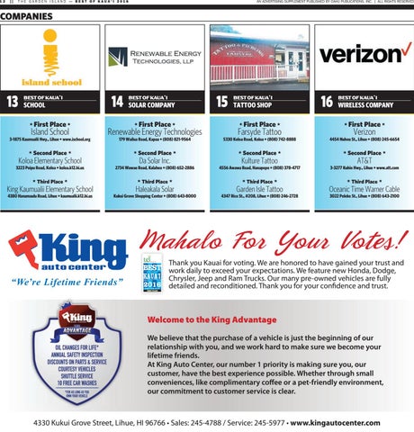 Best of Kauai 2016 by The Garden Island Newspaper - Issuu