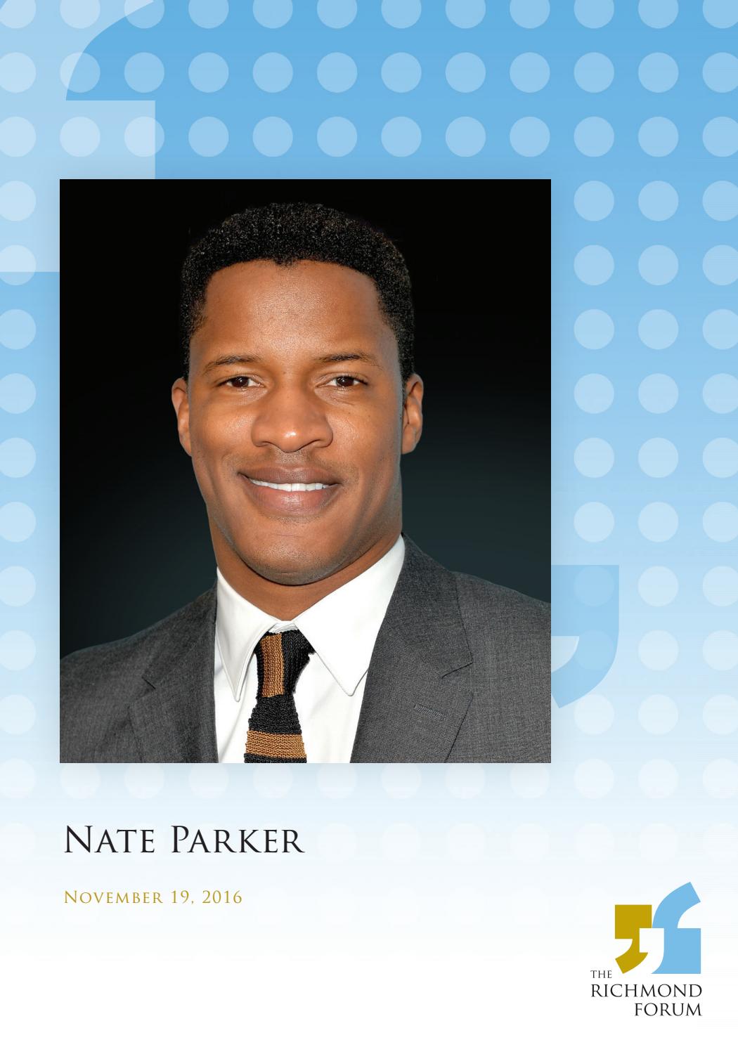 Nate Parker at The Richmond Forum by The Richmond Forum - Issuu