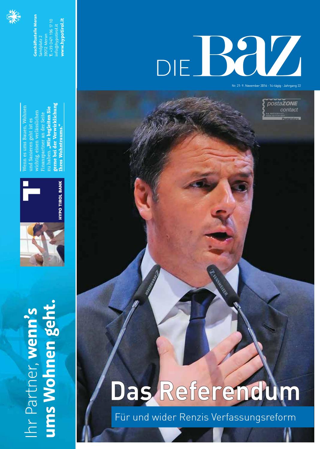 BAZ Nr. 21 vom 09/11/2016 by Bezirksmedien GmbH - Issuu