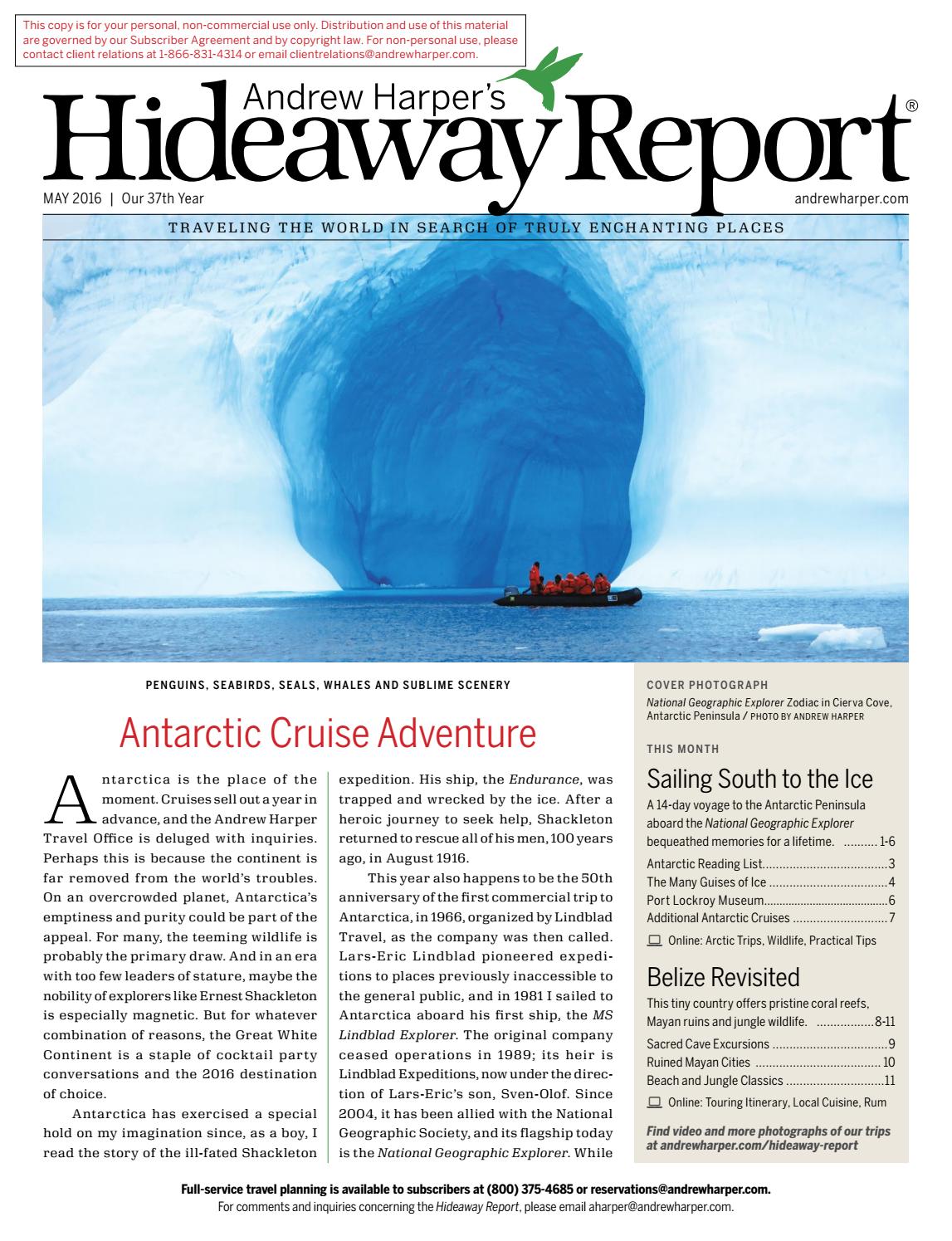 Andrew Harper's May 2016 Hideaway Report by Andrew Harper Issuu