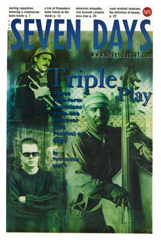 Seven Days, June 6, 2001 by Seven Days - Issuu