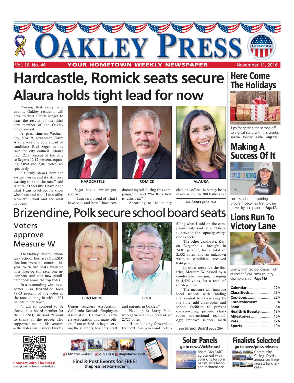 Oakley Press 11.11.16 by Brentwood Press & Publishing - Issuu